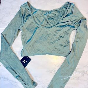NWT green athletic top XS